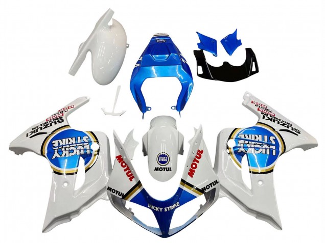 Carena Moto Suzuki SV650 2003-2013 - Bianco Blu Lucky Strike Motul