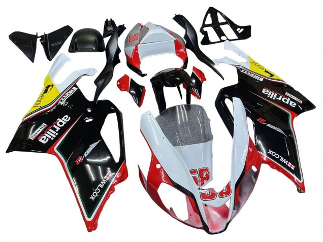 Carena Moto Aprilia RSV1000 2003-2006 - Bianco Rosso Nero Giallo 58