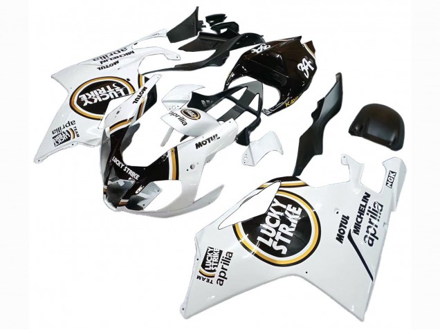 Carena Moto Aprilia RSV1000 2003-2006 - Bianco Nero Lucky Strike Motul Michelin