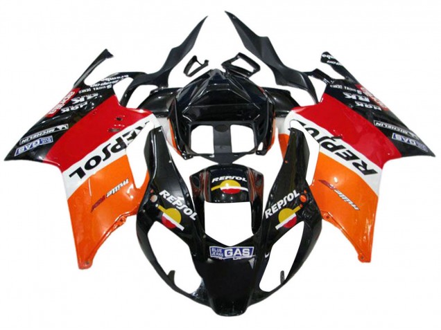 Carena Moto Aprilia RSV1000 2003-2006 - Arancia Bianco Rosso Nero Repsol