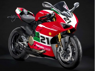 Carena Moto Ducati Panigale V2 2020-2024 - Bianco Rosso Verde Nero Opaco Corse 21