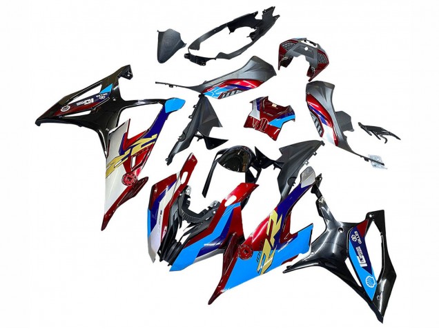Carena Moto BMW S1000RR 2019-2022 - Bianco Blu Rosso Nero