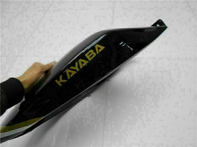 Carena Moto Kawasaki ZX6R 2005-2006 - Nero Lucido Bianco Oro Lucky Strike