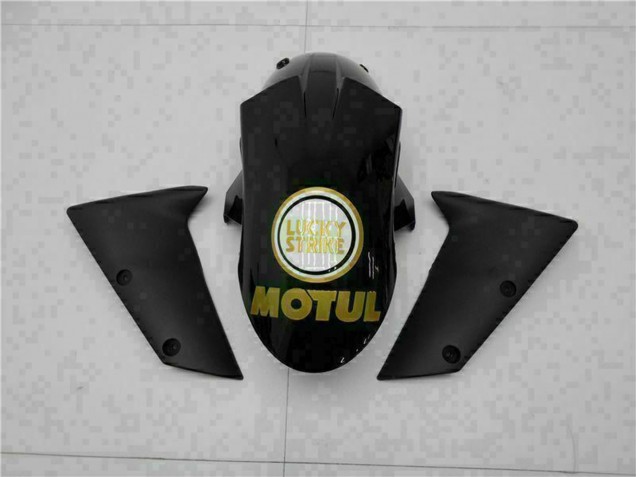 Carena Moto Kawasaki ZX6R 2005-2006 - Nero Lucido Bianco Oro Lucky Strike