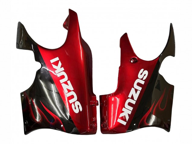 Carena Moto Suzuki GSX600F/GSX750F 2004-2006 - Nero Lucido Rosso Fiamma
