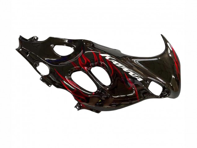 Carena Moto Suzuki GSX600F/GSX750F 2004-2006 - Nero Lucido Rosso Fiamma