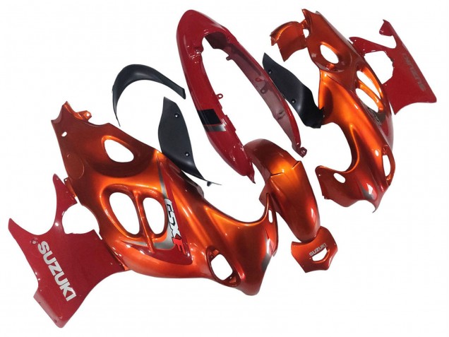 Carena Moto Suzuki GSX600F/GSX750F 2004-2006 - Burnt Arancia Bianco Logo