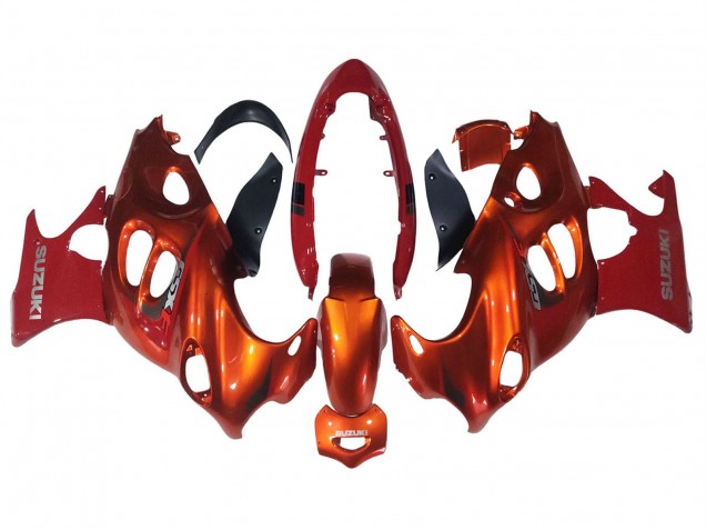 Carena Moto Suzuki GSX600F/GSX750F 2004-2006 - Burnt Arancia Bianco Logo