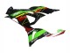 Carena Moto Kawasaki ZX6R 2023-2025 - Verde Nero Rosso Giallo Dunlop
