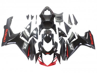 Carena Moto Suzuki GSXR 600 / GSXR 750 2011-2024 - Nero Grigio Rosso Linea