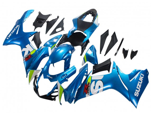 Carena Moto Suzuki GSXR 600 / GSXR 750 2011-2024 - Azzurro Chiaro Verde Bianco Rosso
