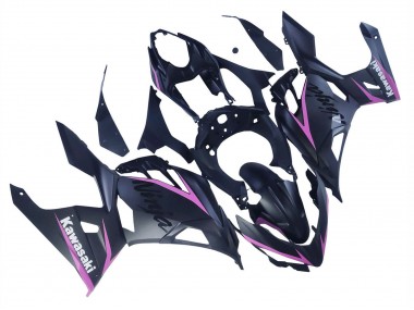 Carena Moto Kawasaki Ninja 400 2018-2024 - Nero Opaco Rosa