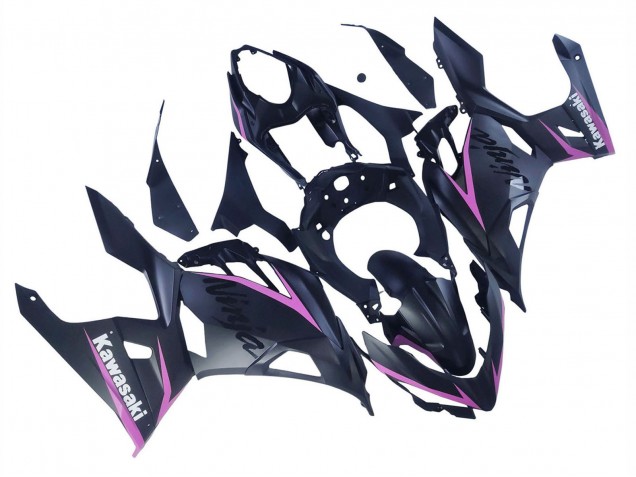 Carena Moto Kawasaki Ninja 400 2018-2024 - Nero Opaco Rosa