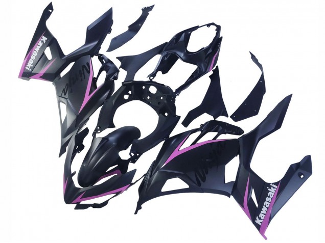 Carena Moto Kawasaki Ninja 400 2018-2024 - Nero Opaco Rosa