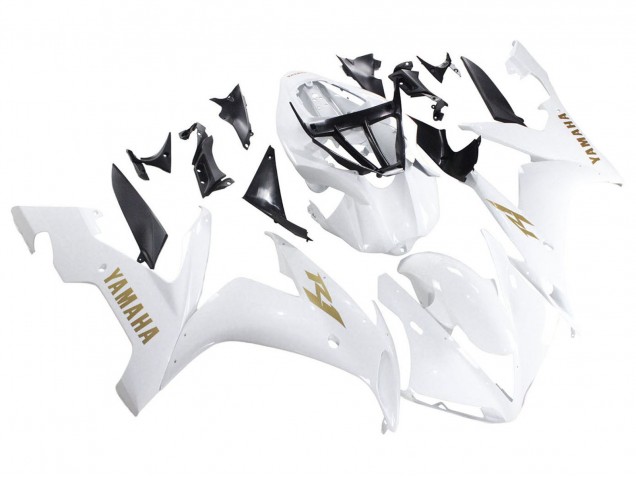 Carena Moto Yamaha YZF 1000 R1 2004-2006 - Bianco Oro Decals