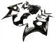 Carena Moto Yamaha YZF R6 2003-2004 - Nero Lucido Bianco Decals