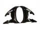 Carena Moto Yamaha YZF R6 2003-2004 - Nero Lucido Bianco Decals