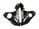 Carena Moto Yamaha YZF R6 2003-2004 - Nero Lucido Bianco Decals