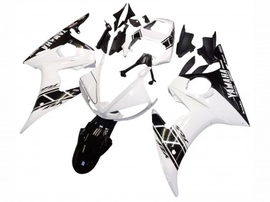 Carena Moto Yamaha YZF R6 2003-2004 - Bianco Nero Lucido