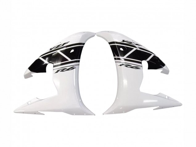 Carena Moto Yamaha YZF R6 2003-2004 - Bianco Nero Lucido