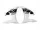 Carena Moto Yamaha YZF R6S 2006-2009 - Bianco Nero Lucido