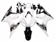 Carena Moto Yamaha YZF R6S 2006-2009 - Bianco Nero Lucido