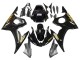 Carena Moto Yamaha YZF R6S 2006-2009 - Nero Lucido Oro Decals