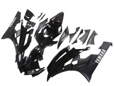 Carena Moto Yamaha YZF 600 R6 2006-2007 - Nero Lucido Nero Opaco