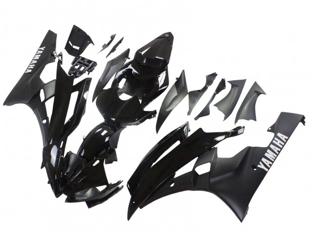 Carena Moto Yamaha YZF 600 R6 2006-2007 - Nero Lucido Nero Opaco