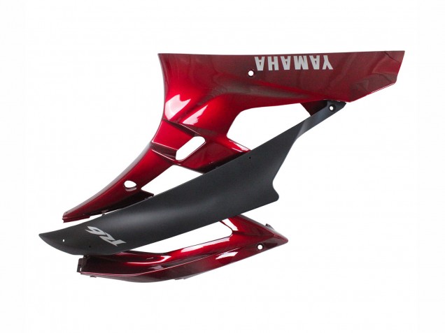 Carena Moto Yamaha YZF 600 R6 2006-2007 - Rosso Nero Opaco