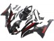Carena Moto Yamaha YZF 600 R6 2008-2016 - Nero Lucido Nero Opaco Rosso Banda