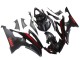 Carena Moto Yamaha YZF 600 R6 2008-2016 - Nero Lucido Nero Opaco Rosso Banda