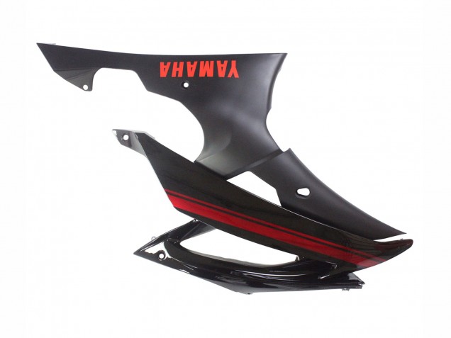 Carena Moto Yamaha YZF 600 R6 2008-2016 - Nero Lucido Nero Opaco Rosso Banda