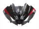 Carena Moto Yamaha YZF 600 R6 2008-2016 - Nero Lucido Nero Opaco Rosso Banda