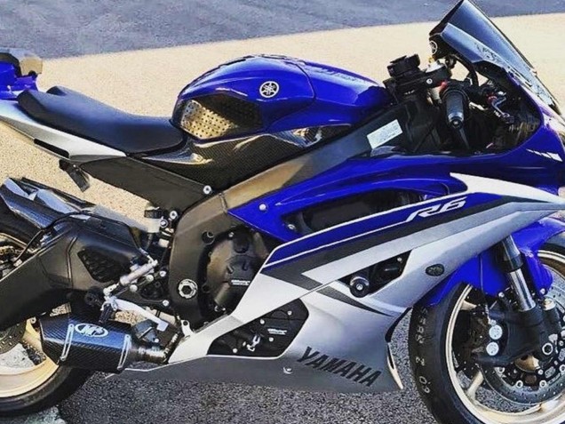 Carena Moto Yamaha YZF 600 R6 2008-2016 - Argento Blu