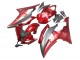 Carena Moto Yamaha YZF 600 R6 2008-2016 - Rosso Grigio