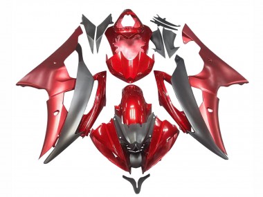 Carena Moto Yamaha YZF 600 R6 2008-2016 - Rosso Grigio