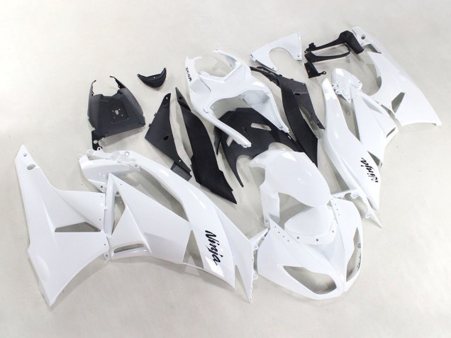 Carena Moto Kawasaki ZX6R 2009-2012 - Bianco Nero Ninja