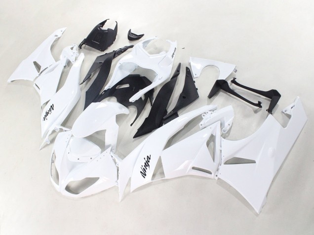 Carena Moto Kawasaki ZX6R 2009-2012 - Bianco Nero Ninja