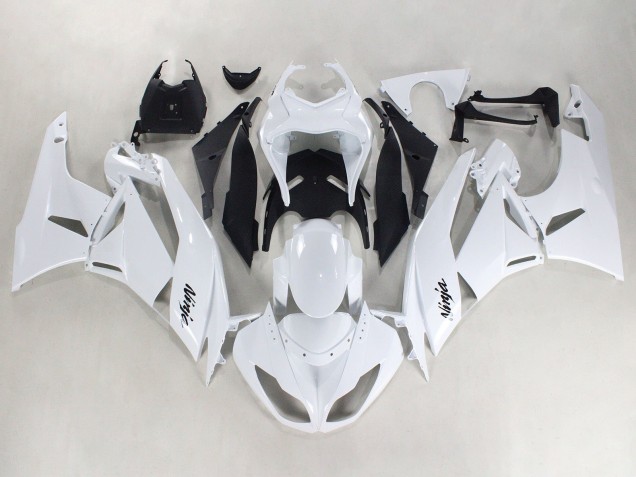 Carena Moto Kawasaki ZX6R 2009-2012 - Bianco Nero Ninja
