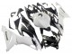 Carena Moto Kawasaki ZX6R 2019-2022 - Bianco Nero Fibra di Carbonio