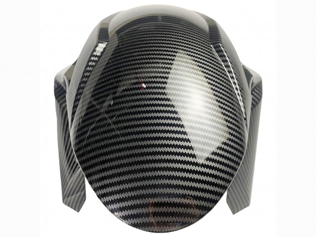 Carena Moto Kawasaki ZX6R 2019-2022 - Bianco Nero Fibra di Carbonio