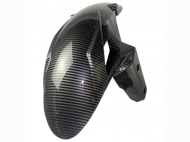 Carena Moto Kawasaki ZX6R 2019-2022 - Bianco Nero Fibra di Carbonio