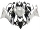Carena Moto Kawasaki ZX6R 2019-2022 - Bianco Nero Fibra di Carbonio