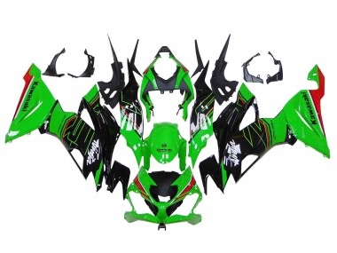 Carena Moto Kawasaki ZX6R 2019-2022 - Verde Nero Lucido Rosso