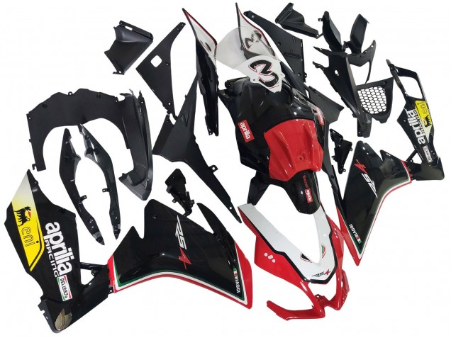 Carena Moto Aprilia RS4 50 125 2012-2018 - Bianco Rosso Giallo Nero Lucido