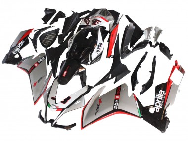 Carena Moto Aprilia RS4 50 125 2012-2018 - Argento Rosso Nero Lucido