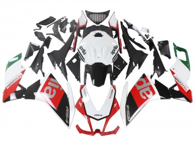 Carena Moto Aprilia RS4 50 125 2012-2018 - Bianco Rosso Verde Nero Lucido