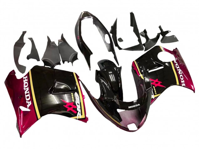 Carena Moto Honda CBR1100XX Blackbird 1996-2007 - Nero Lucido Rosso Giallo