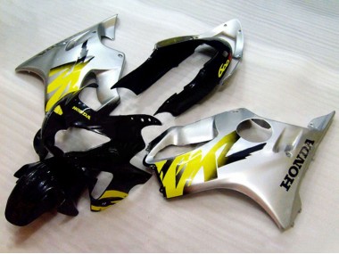 Carena Moto Honda CBR600 F4 1999-2000 - Argento Giallo Nero Lucido